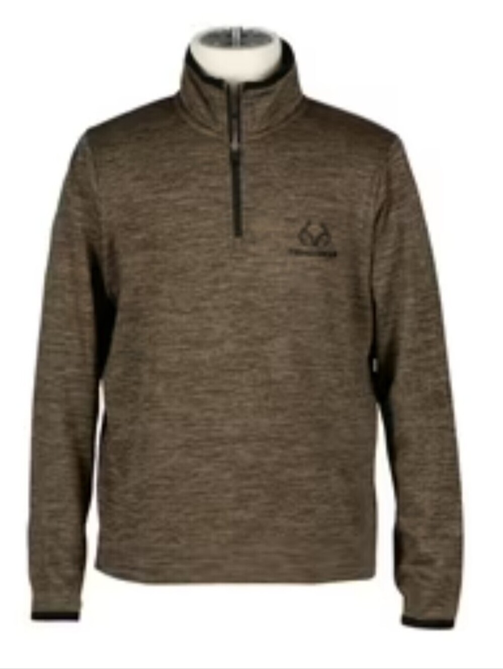 Realtree Men's 1/4 Zip Olive Sweatshirt Sz  XL